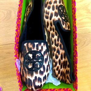 Tory Burch Leopard Billy Slippers